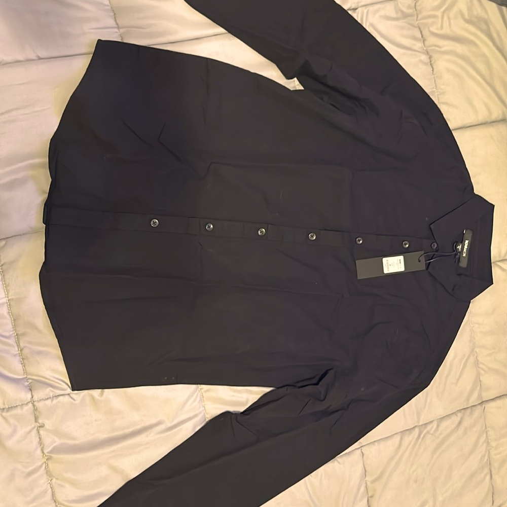 Fashion Nova men dress button down shirt